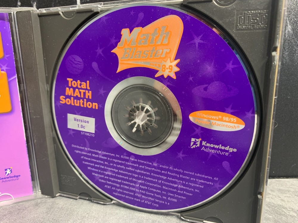 Math Blaster: Total Math Solution - 300 Lessons - Ages 8 To 9 - Smartpoints 2000