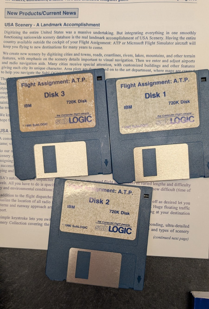 Flight Assignment | A.T.P. | COMPLETE with original sales receipt