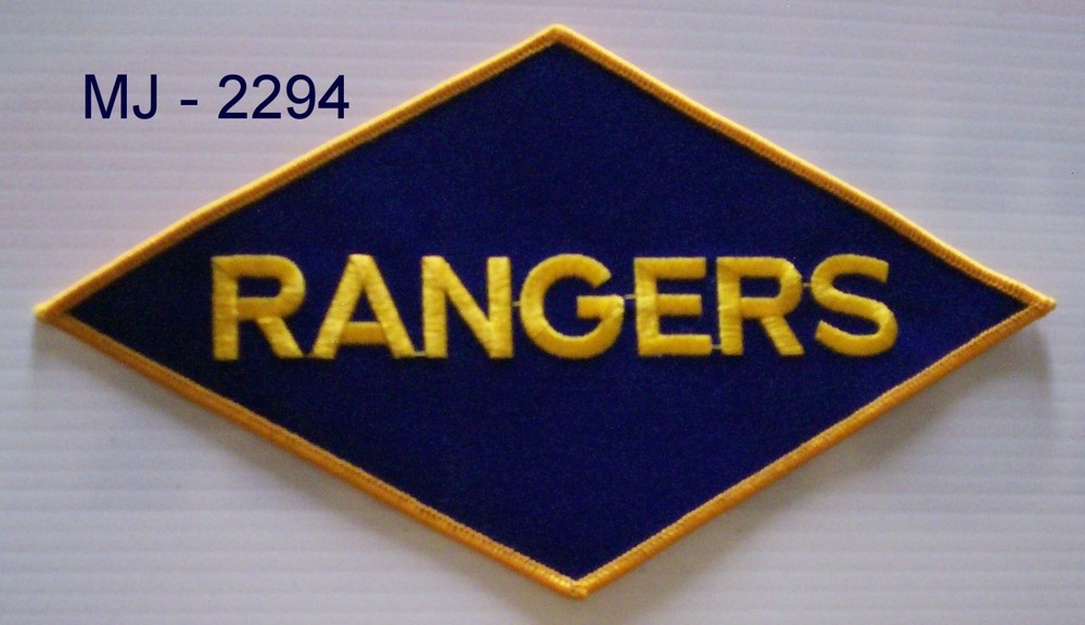 US Army Rangers Embroidered Back Patch