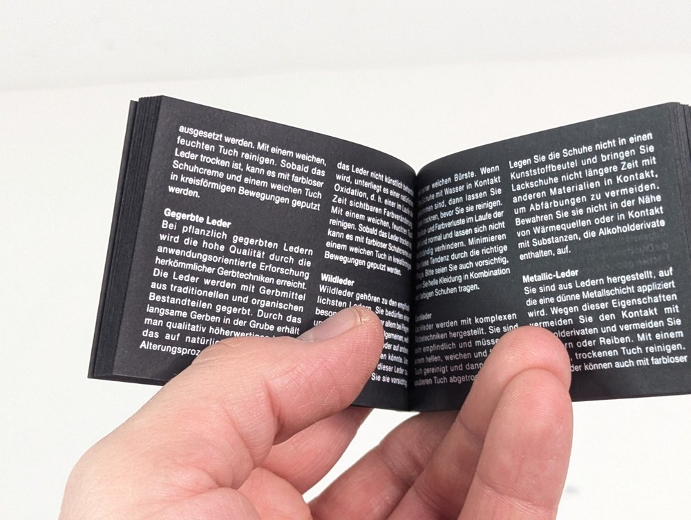 Saint Laurent Paris Shoe Packaging Booklet Authentic Insert Booklet