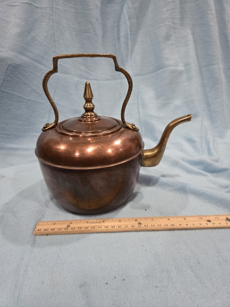 Hand Crafted Copper & Brass Kettle