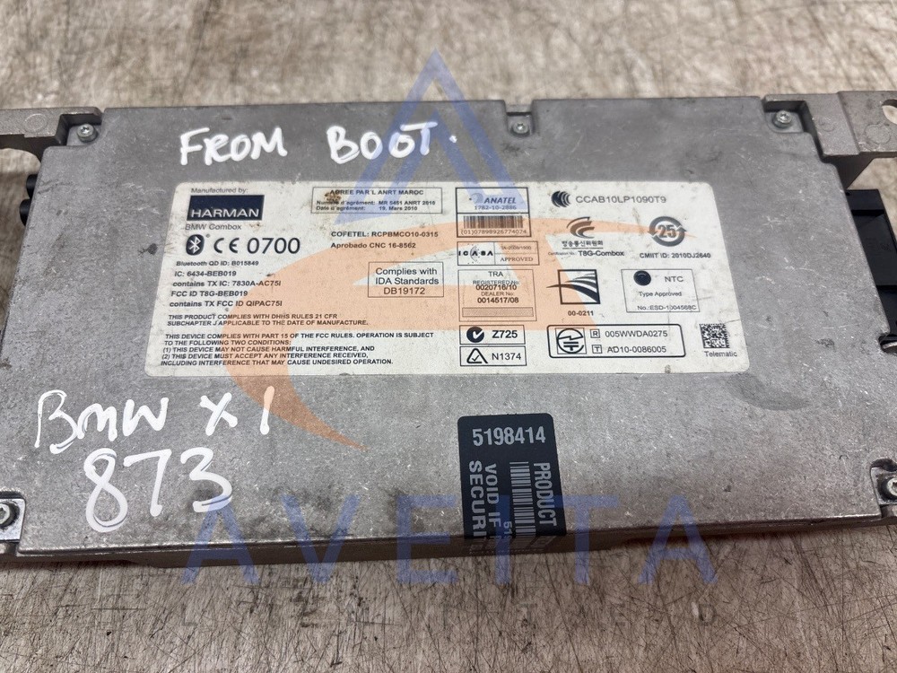 BMW X1 2009 E84 Bluetooth Telematics Control Module 9257161