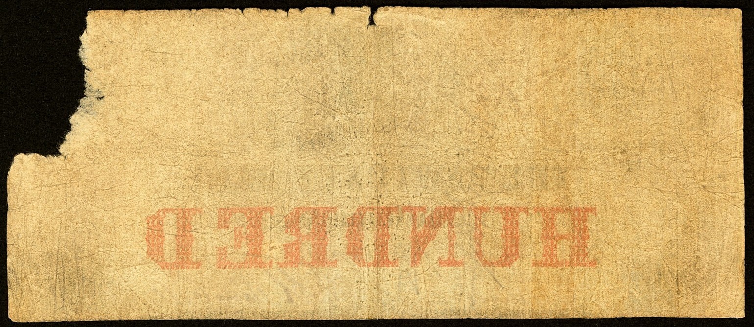 RI $100 The PAWTUXET Bank Rhode Island July 1st, 1862 Haxby RI-225 C88a