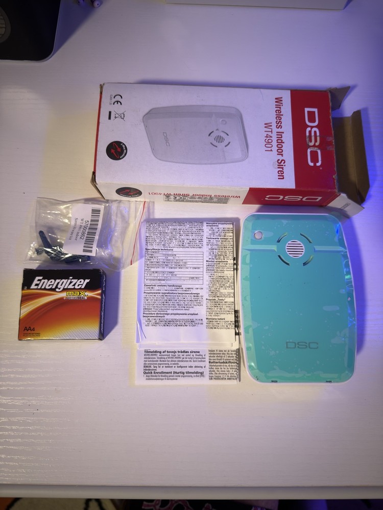 DSC WT4901 2-Way Wireless Indoor Siren