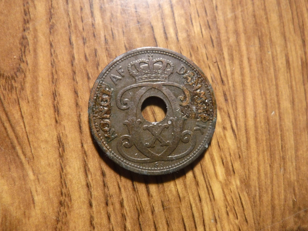 DENMARK 5 ORE 1927 COIN (671)