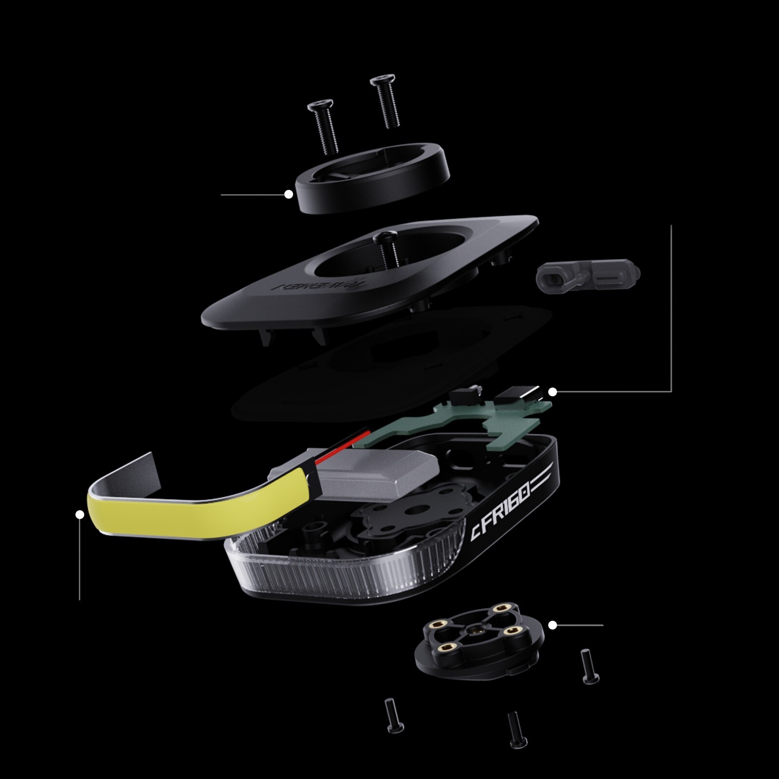 RAVEMEN FR160 OUT-FRONT BIKE HEAD LIGHT FOR GARMIN BICYCLE EYE-CATCHING FLASHING