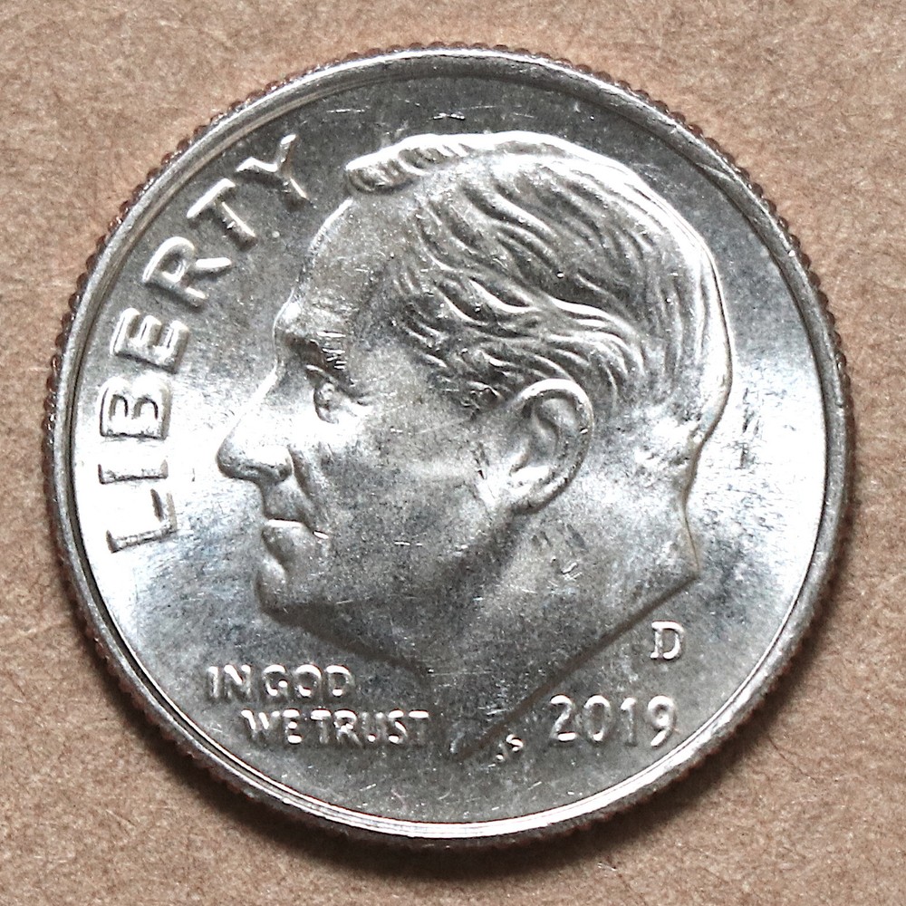 2019 D Roosevelt Dime BU