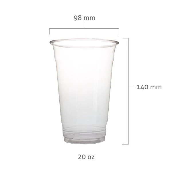 PET Clear Plastic Cups With Lids and Straws For Cold Drinks at Parties