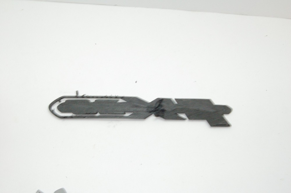 Authentic Skeeter Emblem FX20 Black & Silver USED FACTORY DECAL