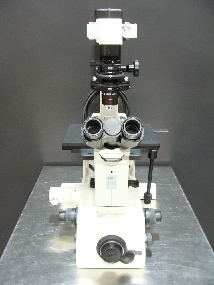 Nikon Eclipse TE300 Inverted Phase Contrast Microscope W/ DIC Condenser Turret