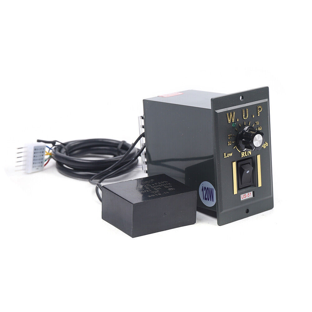 Gear Motor Electric Single Phase Motor &Variable Speed Controller 1:3 Reduction