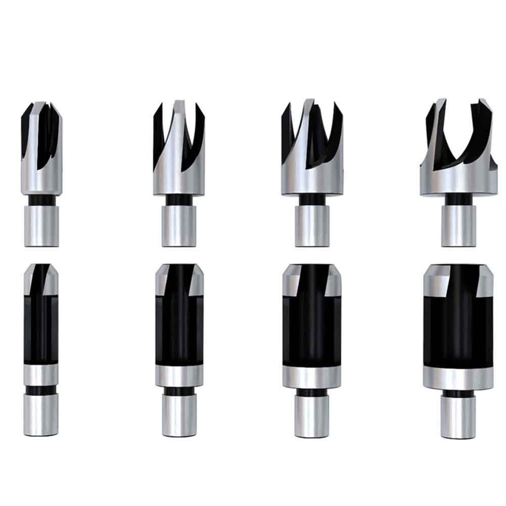 High Performance Round Handle Dowel Drill Bits 8Pcs Set for Woodworking