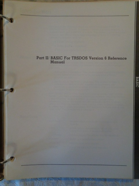 TRS - 80 TRSDOS Version 6 w/Disk - Tandy Radio Shack