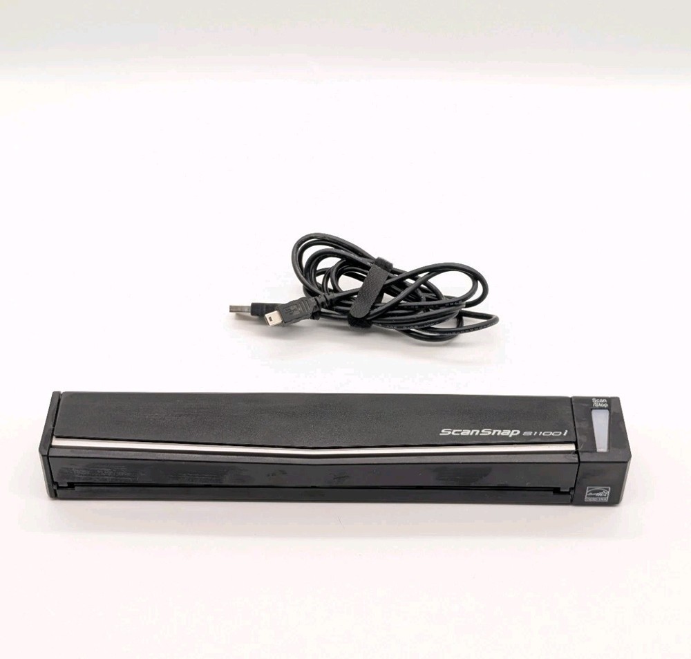 Fujitsu ScanSnap Document Scanner Model S1100i With USB Cable Tested/Working