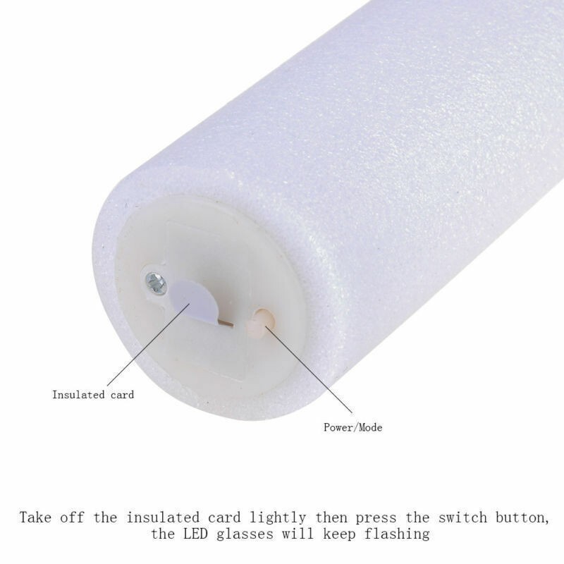 18'' Light Up Foam Sticks LED Wand Rally Batons DJ Flashing Glow Stick Party USA