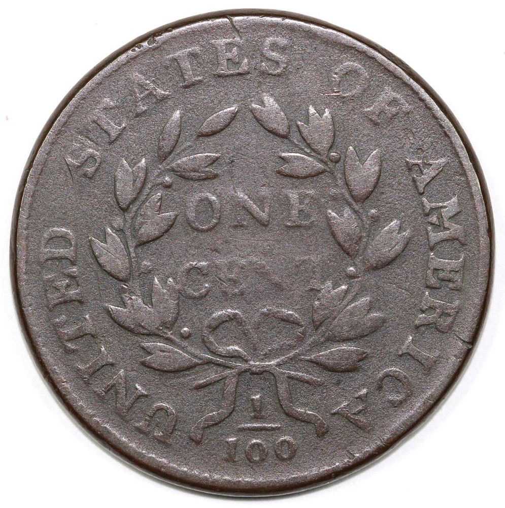 1800 1c S-208 Draped Bust Large Cent