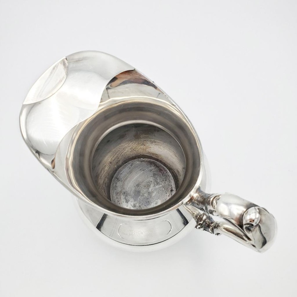 Poole Old English Silver Plated Water Pitcher Baroque Handle