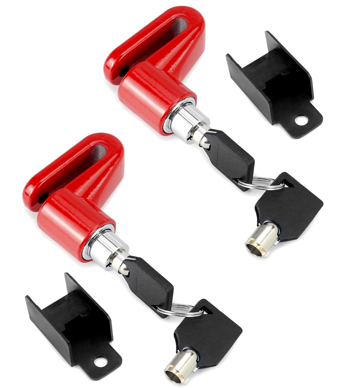Motorcycle Disc Brake Lock Anti-Theft Wheel Lock Heavy Duty Steel 2 Pack Safety
