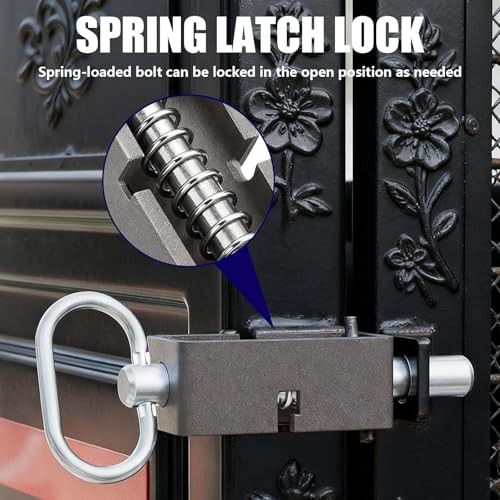 Spring Latch, Trailer Gate Latch, Heavy Duty Spring Loaded Gate Latch Pin,