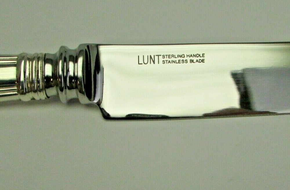 REED & BARTON STERLING EMBASSY SCROLL CAKE KNIFE, NO BOX
