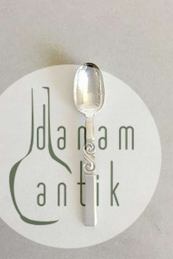 Georg Jensen Sterling Silver Scroll Mocca Spoon No 35