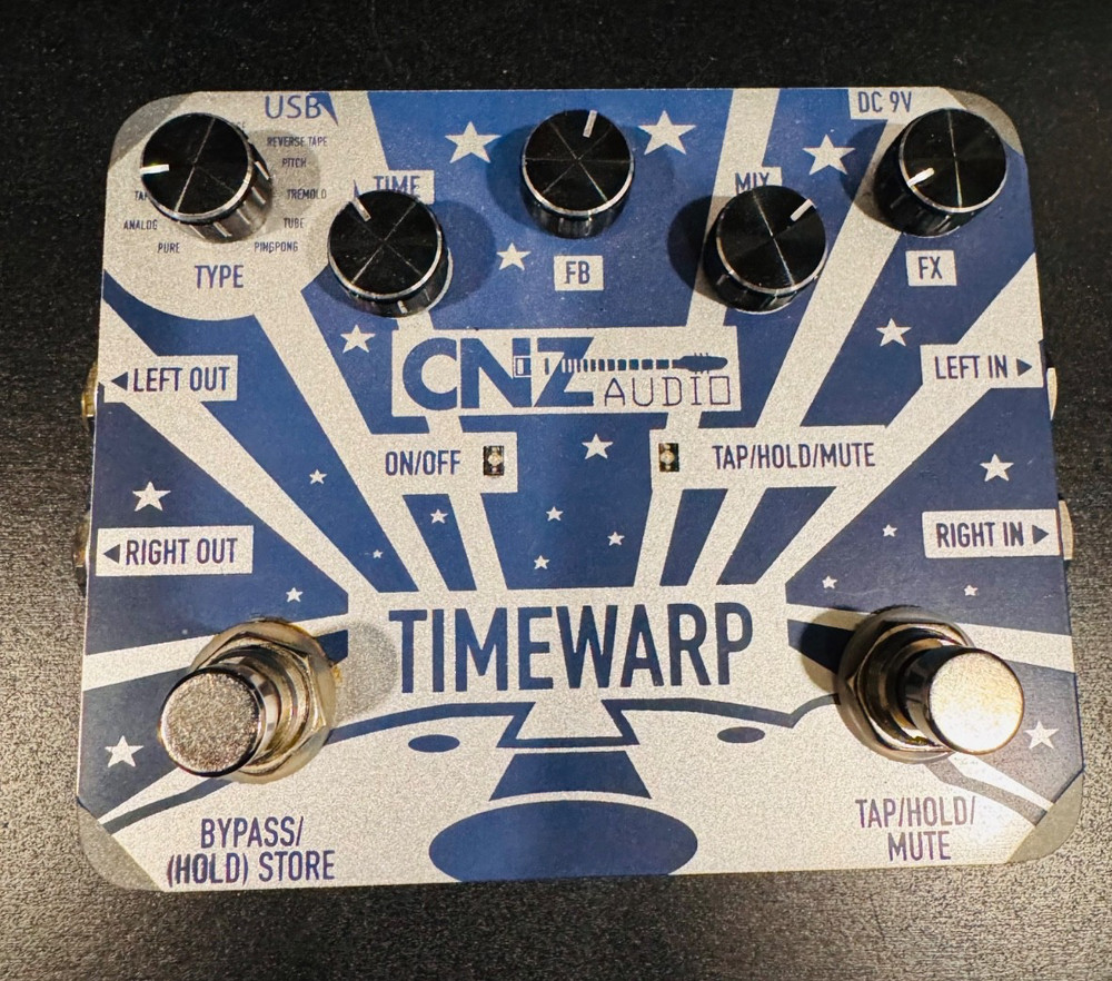 CNZ AUDIO Time Warp Delay Pedal MINT CONDITION