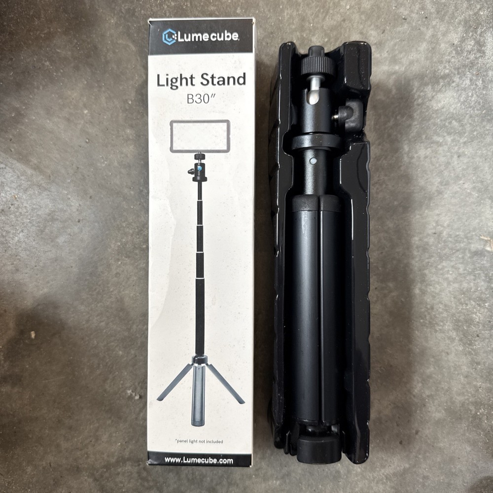 Lume Cube Light Stand B30" Telescoping 360º Rotating Adjustable Tripod Lumecube
