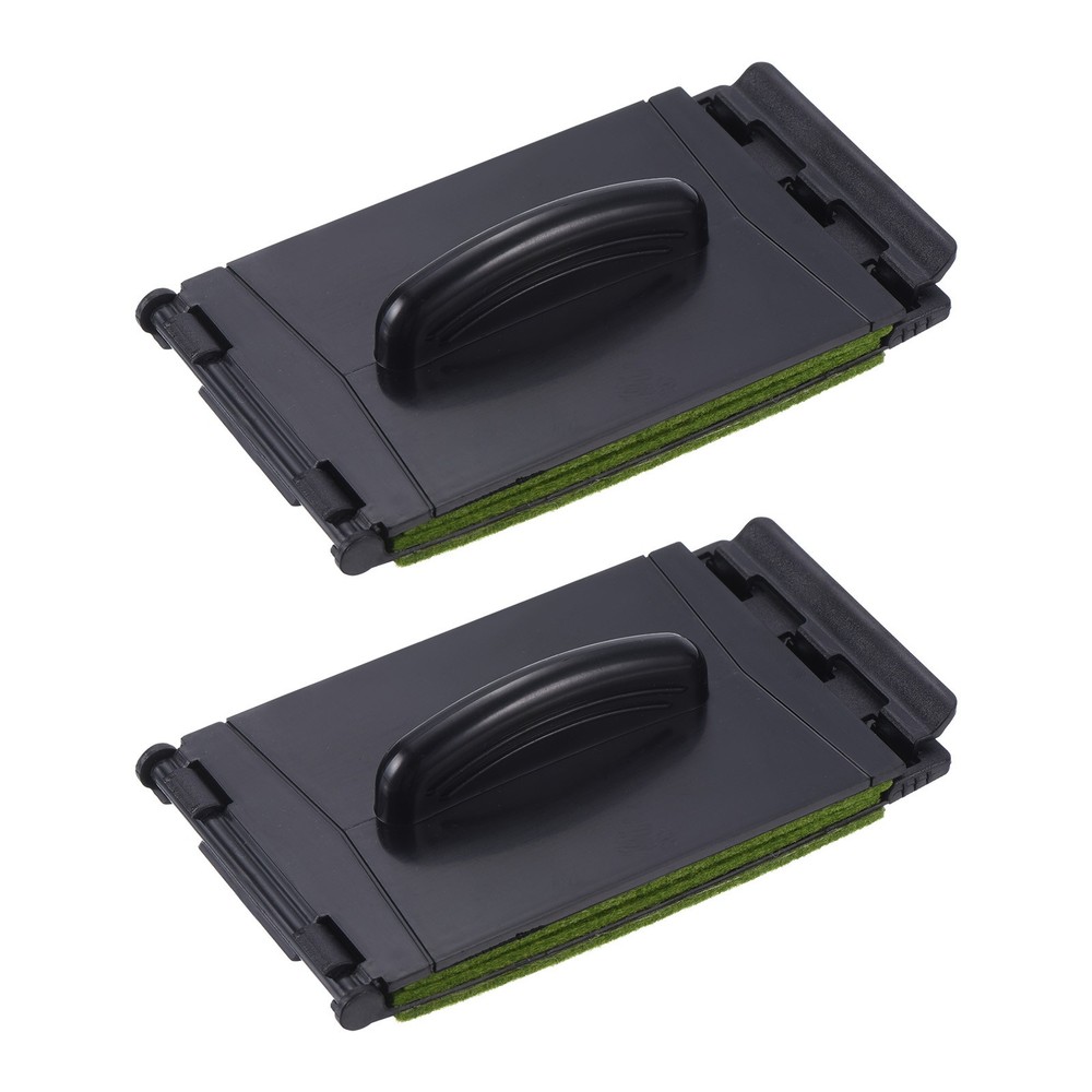 Guitar String Cleaning Keyboard Cloth Scraper Black Green 2pcs