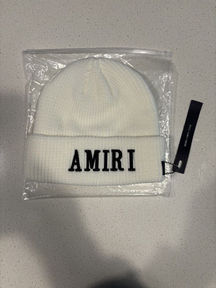 White Amiri Beanie