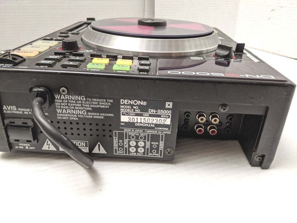 DENON DN-S5000 Digital Turntable CDJ Table Top DJ CD MP3 Active Platter #2
