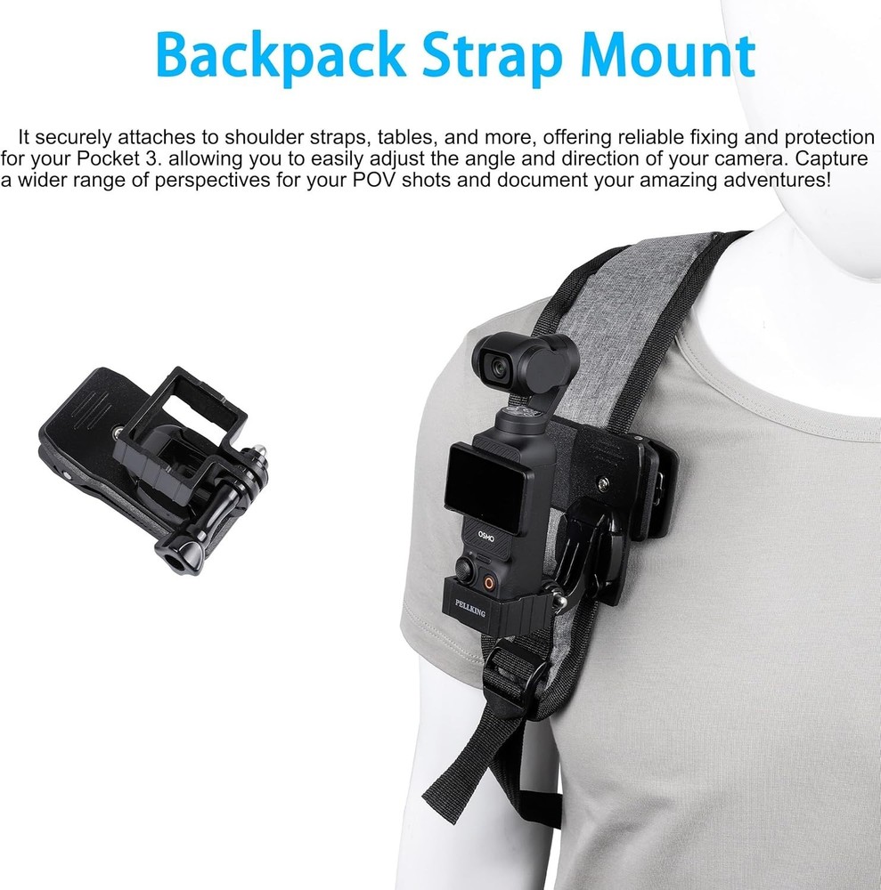 Comprehensive Accessory Bundle for DJI Osmo Pocket 3: Mounts for Every Adventure