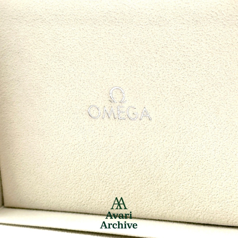 Omega Red Leather Watch Box Case with Outer Box Speedmaster Seamaster