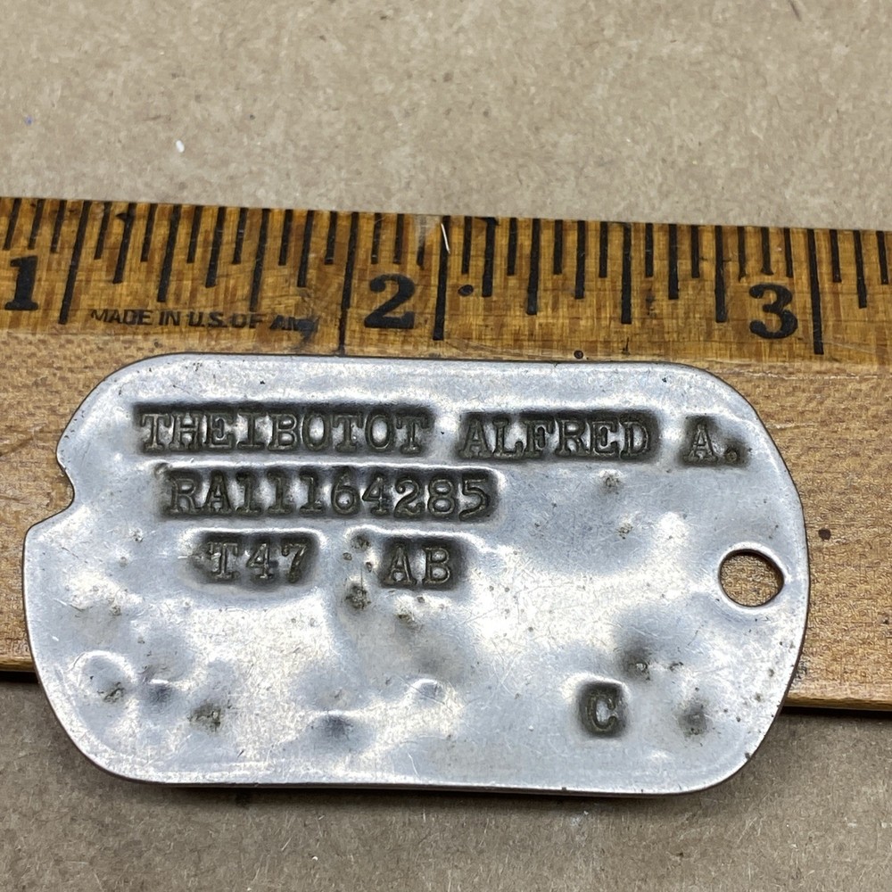 WW2 DOG TAG Alfred Theibotot