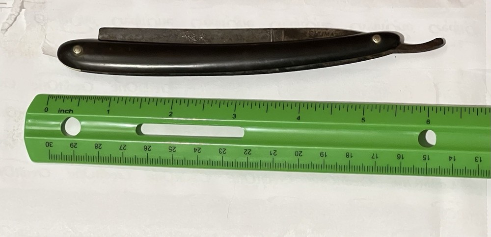 Shumate’s Dollar Razor-chip In blade/handle excellent