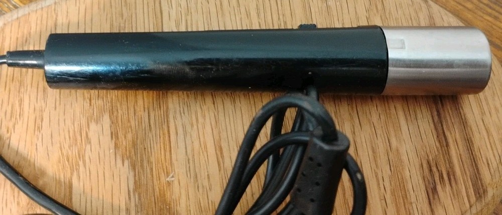 VNTG Realistic Dynamic Microphone Handheld With Twin Jacks Small Black