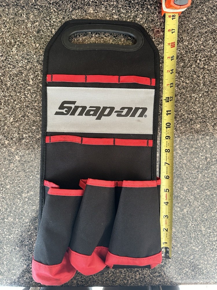 Snap On Tools Carry Pouch Organizer Case Tool Pockets Excellent Condition!