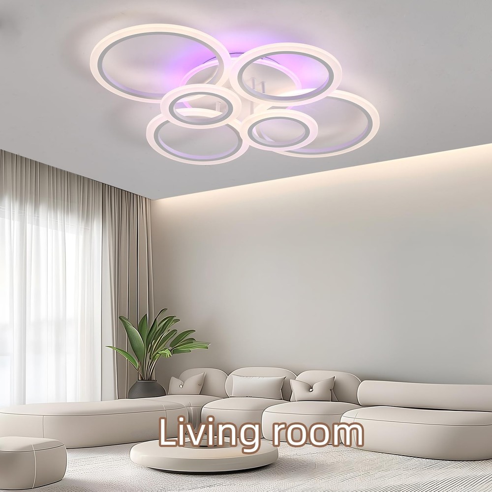 Modern LED Ceiling Light,70W Flush Mount Ceiling Light,Dimmable Ceiling Light...