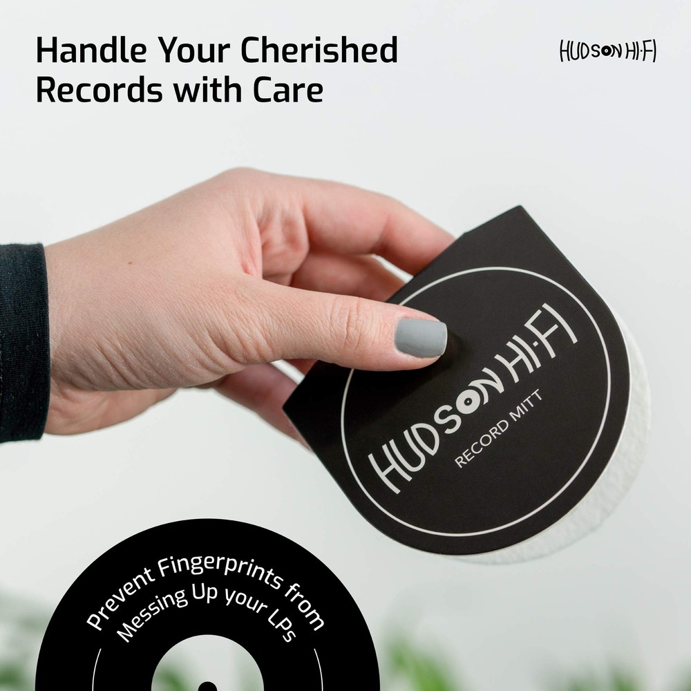 3 Pack Record Mitt Anti Static Record Cleaner & Handler Record Player Accessorie