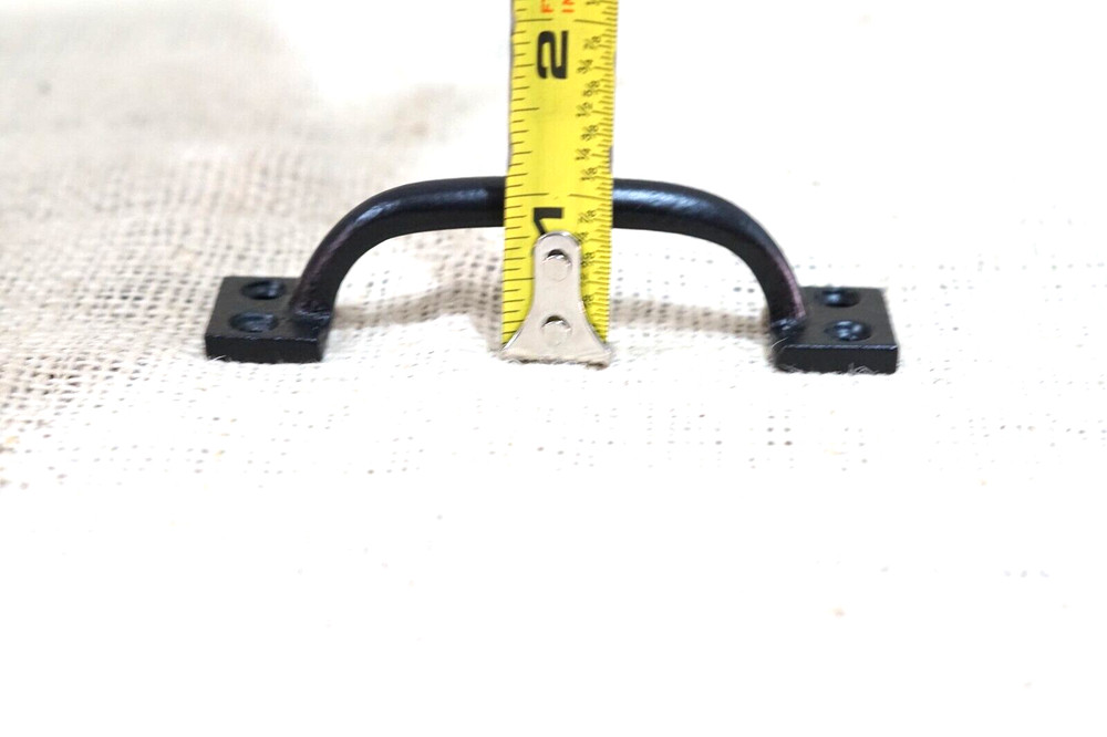 20 Cast Iron Handles Drawer Pulls Gloss Black Home Decor Kitchen Window Pull