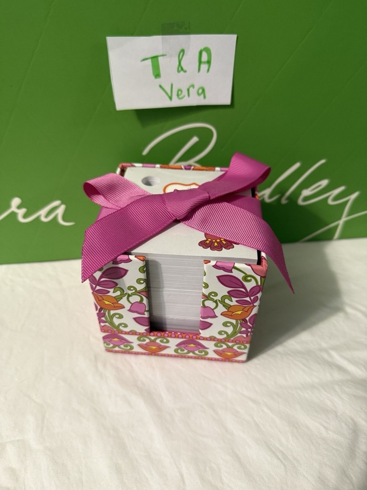 Vera Bradley Lilli Bell Take Note Cube NWOT Retired Pattern
