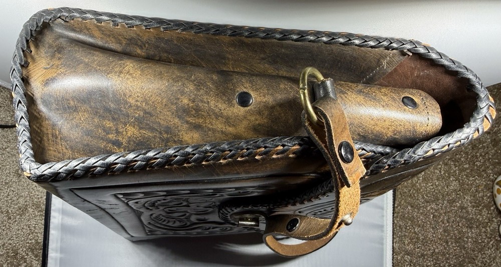 Vintage Hand-Tooled Leather Purse
