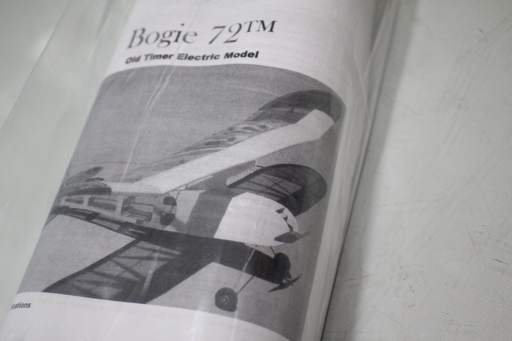 NIB Mountain Models Bogie 72" WS Balsa Laser Cut Old Timer kit