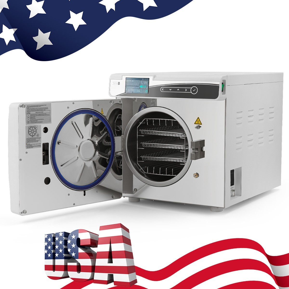 17L Class B Dental Autoclave Sterilization Steam Sterilizer +Printer/handpiece