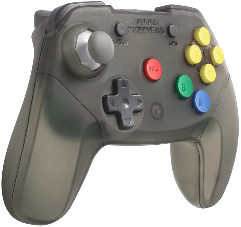 Retro Fighters Brawler64 Wireless Controller Smoke Gray - N64