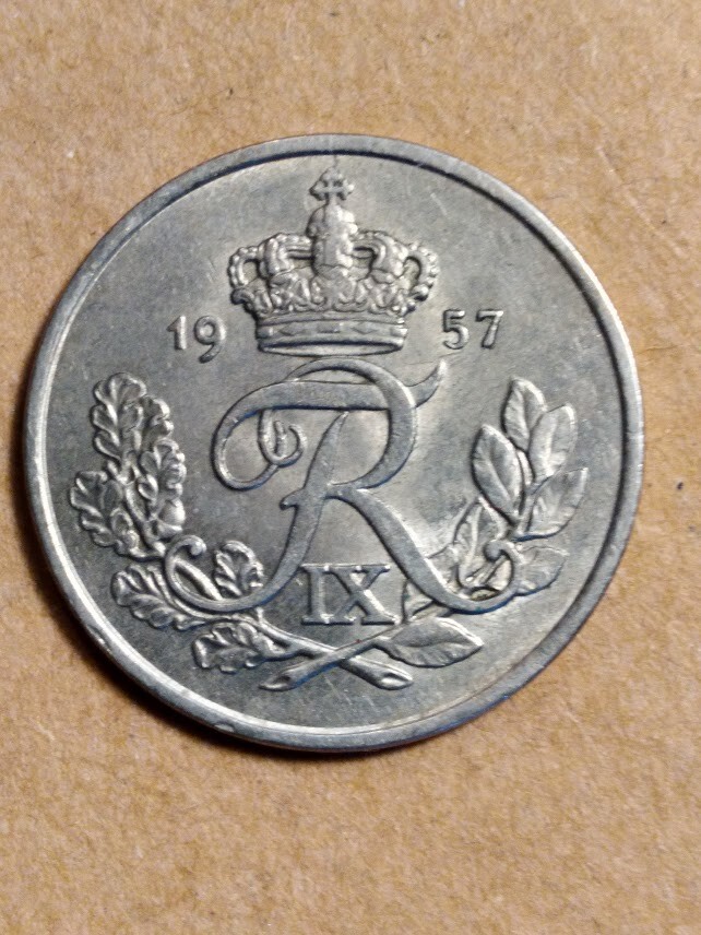 1957 Denmark 25 Ore