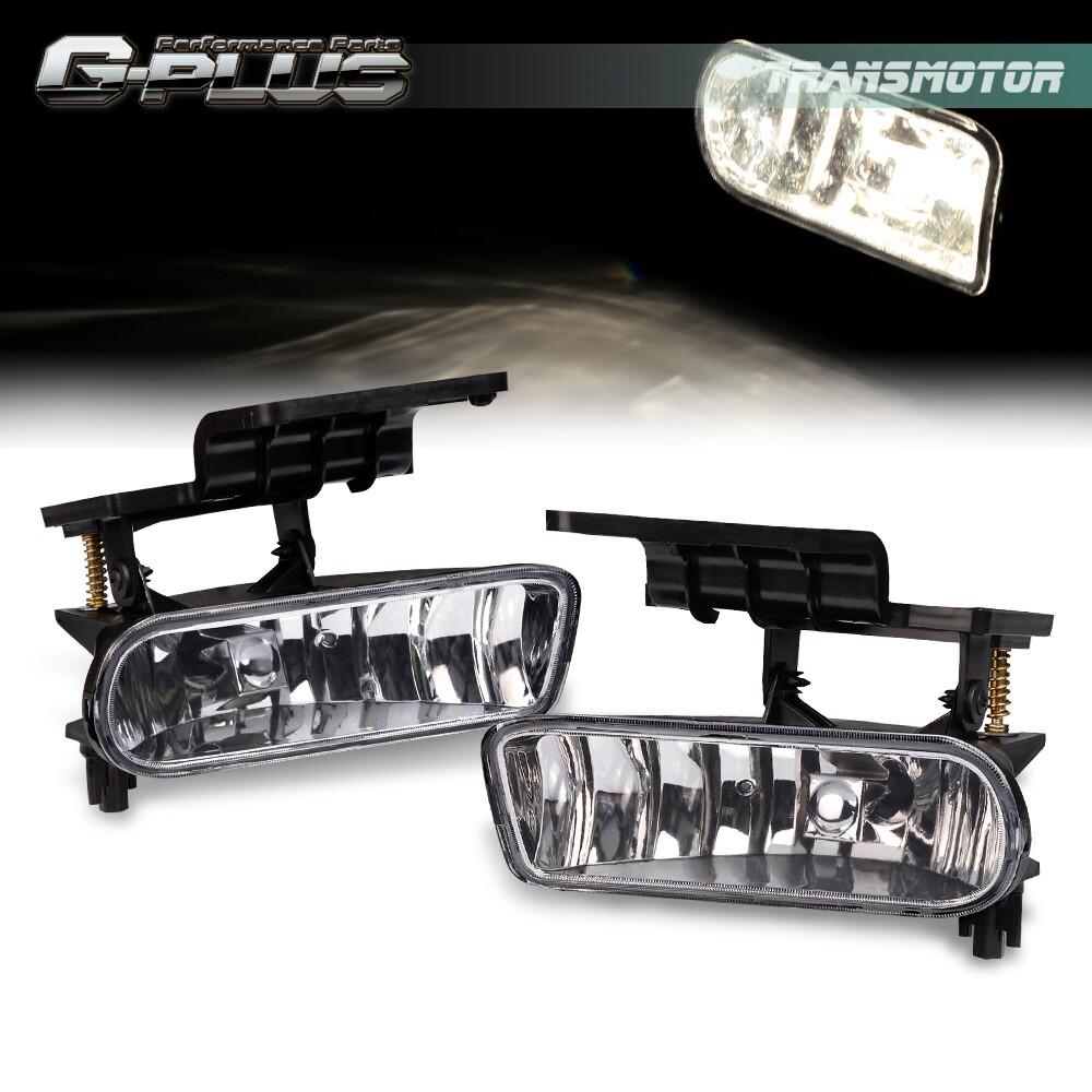 Fits For 00-06 Chevy Suburban/ Tahoe Clear Bumper Fog Lights Driving Lamps