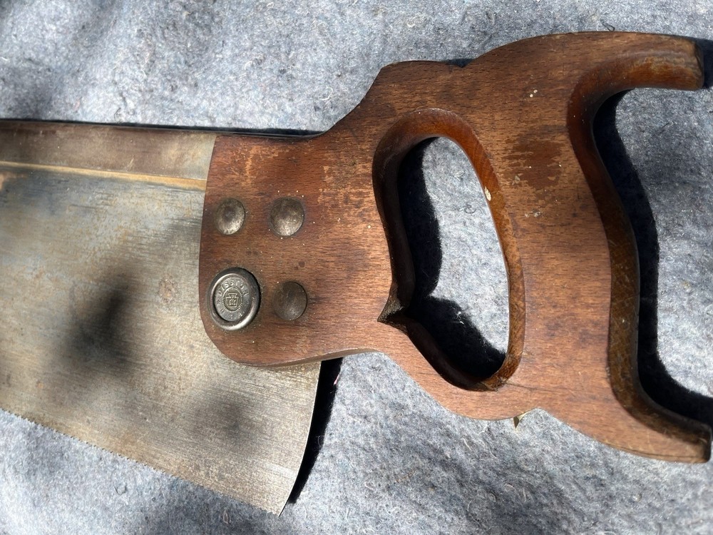 Disston Stanley Miter Box Saw 27 3/4 “ Blade Very Sharp Teeth Nothing Broken
