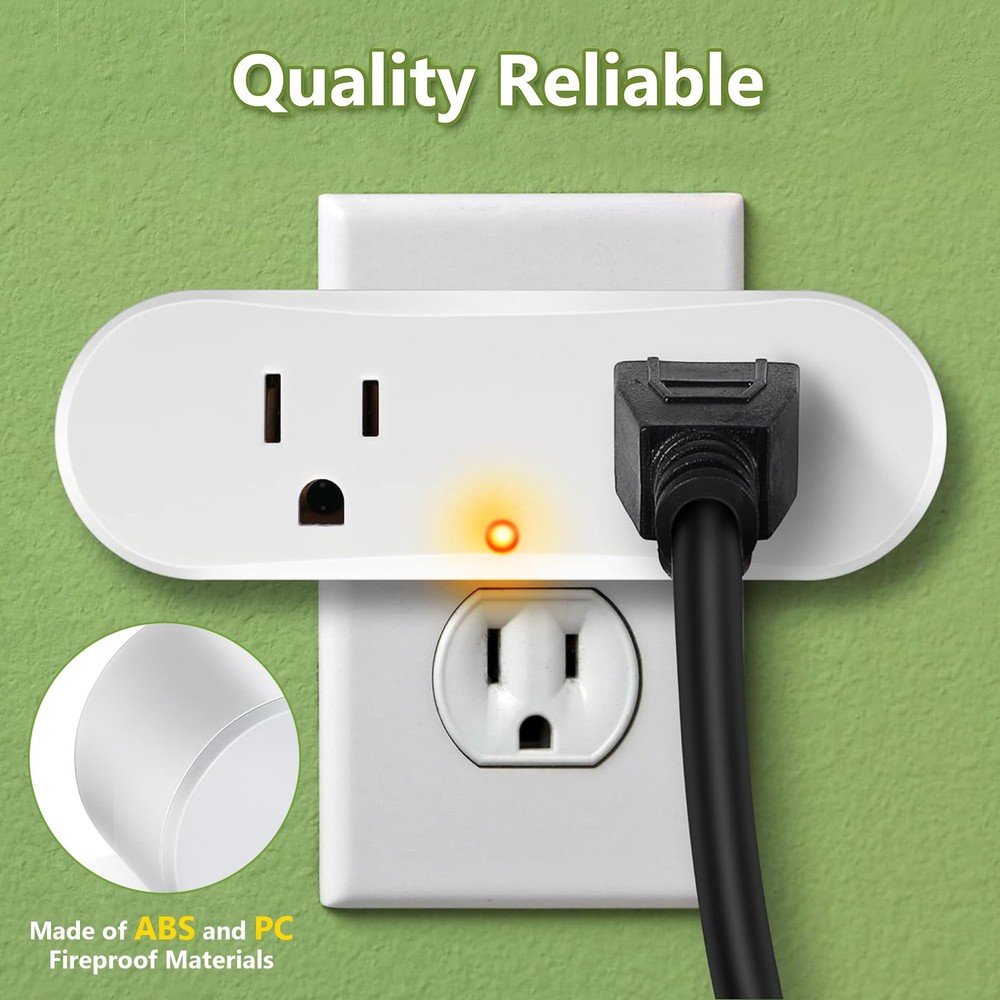 Feekoon 1 Pc Thermostatically Controlled Outlet, Plug-in Thermal Cube, White