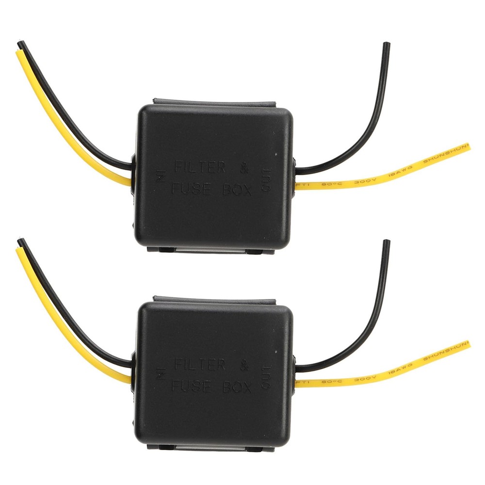 Car Power Filter, 2pcs 12V Interference Proof Noise Reduction, Stereo...