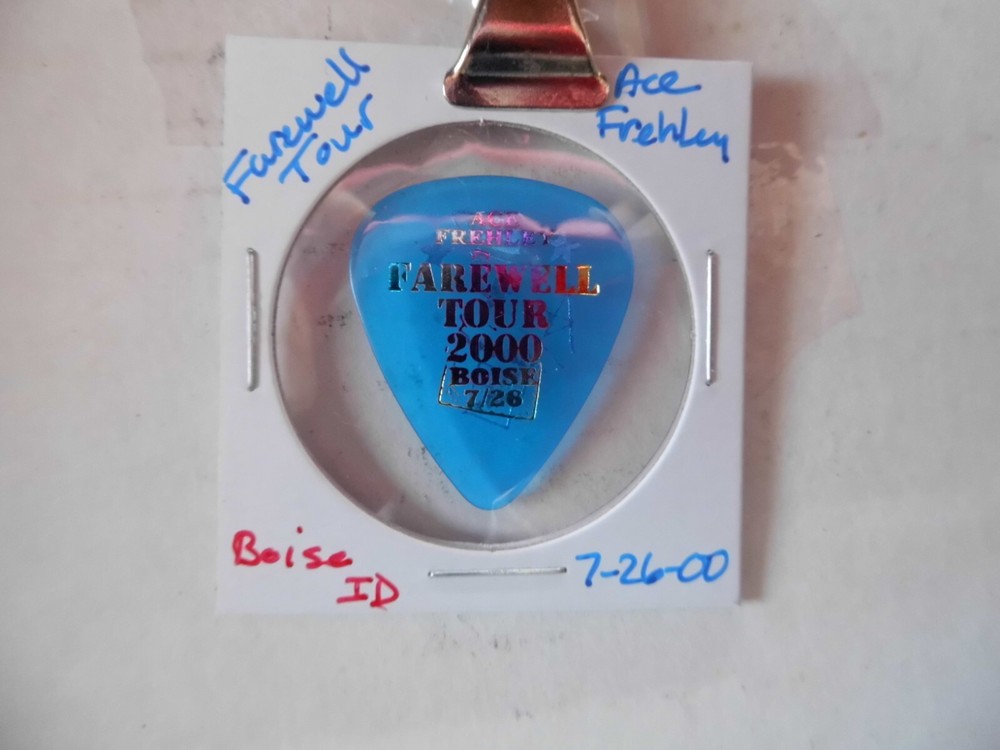 KISS "ACE FRAHLEY"~FAREWELL TOUR GUITAR PICK~7/26/00 (7/2)